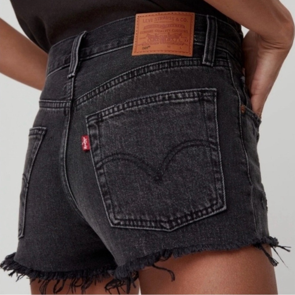 Levi's Women's Black Denim Shorts